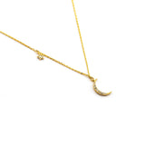 TAI JEWELRY Necklace Crescent Moon And Star Necklace