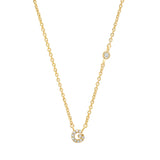TAI JEWELRY Necklace Gold / G CZ Initial Necklace