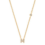 TAI JEWELRY Necklace Gold / M CZ Initial Necklace