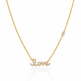 TAI JEWELRY Necklace Gold CZ Love Pendant Necklace