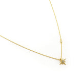 TAI JEWELRY Necklace GOLD CZ Starburst Pendant Necklace