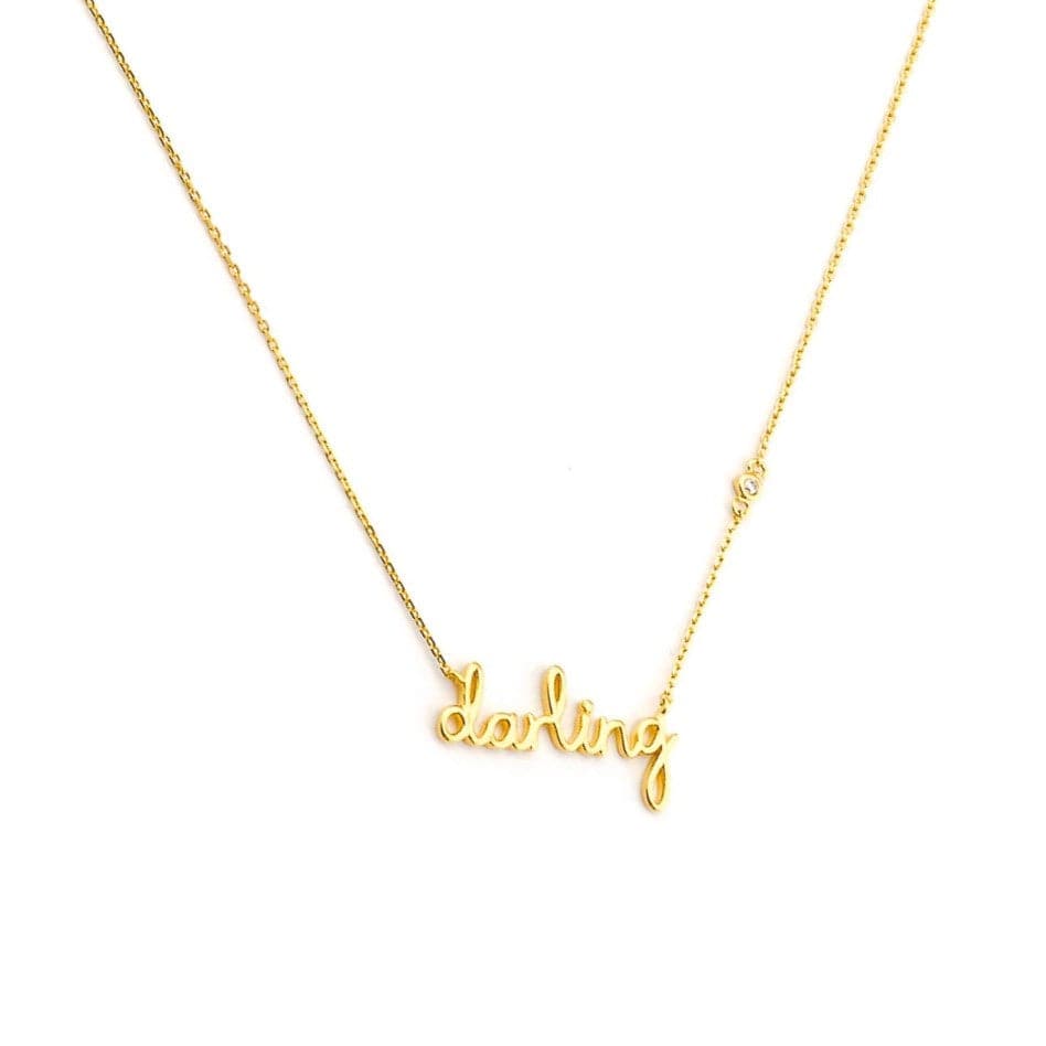 TAI JEWELRY | Darling Script Necklace | Necklace |