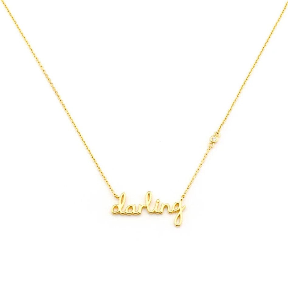 TAI JEWELRY Necklace Darling Script Necklace