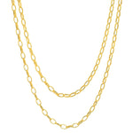 TAI JEWELRY Necklace Double Chain Link Necklace