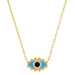 TAI JEWELRY Necklace Enamel Evil Eye Necklace