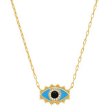 TAI JEWELRY Necklace Enamel Evil Eye Necklace