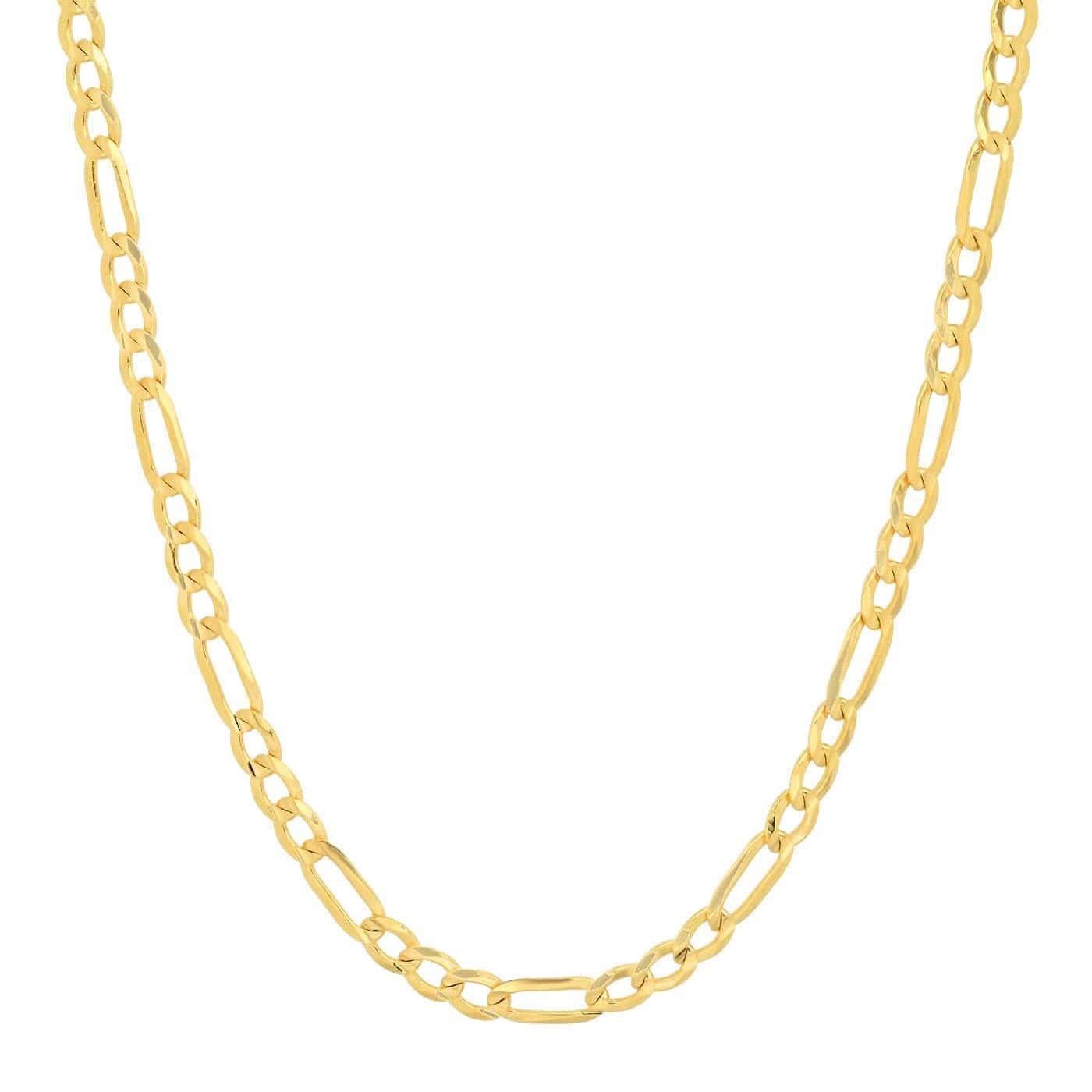 TAI JEWELRY Necklace Gold Figaro Chain Necklace