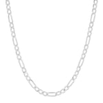 TAI JEWELRY Necklace Silver Figaro Chain Necklace