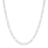TAI JEWELRY Necklace Silver Figaro Chain Necklace