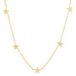 TAI JEWELRY Necklace Gold Five Star Necklace