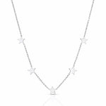 TAI JEWELRY Necklace Silver Five Star Necklace