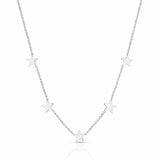 TAI JEWELRY Necklace Silver Five Star Necklace