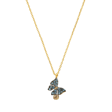 TAI JEWELRY | Glittering Butterfly Pendant Necklace | Necklace |