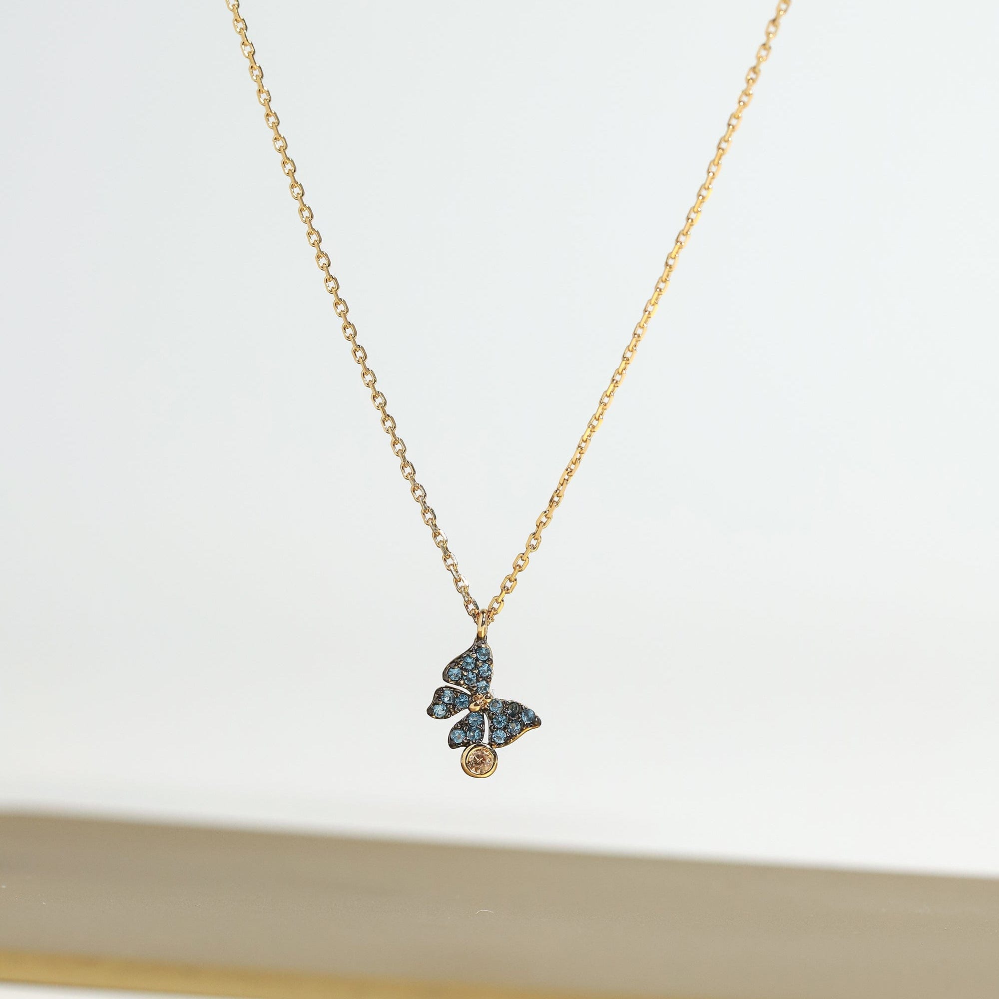 TAI JEWELRY | Glittering Butterfly Pendant Necklace | Necklace |