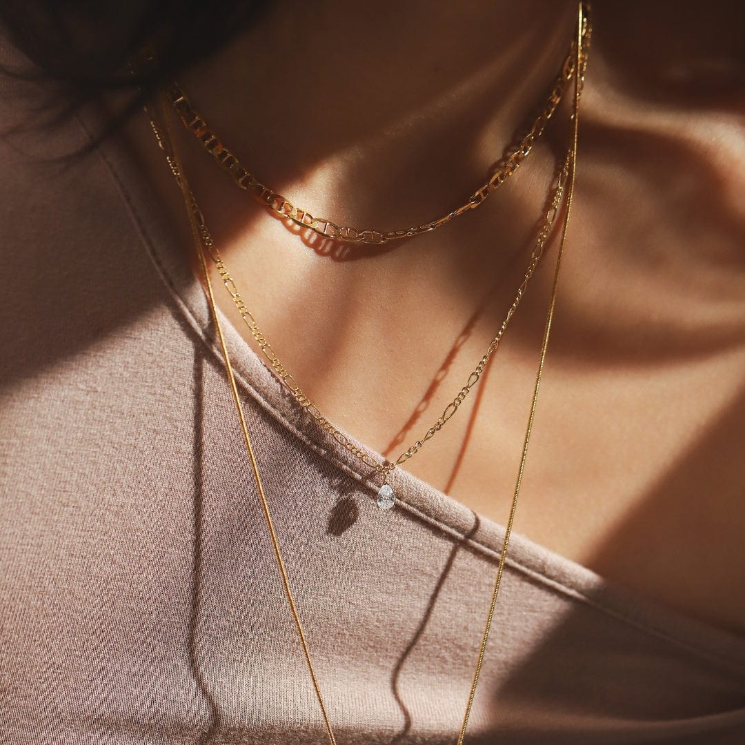 Uloveido Orecchini Donna A Goccia A Forma Di Pera – Zirconi CZ A U, In Ottone Placcato Platino – Confezione Regalo - 3