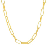 TAI JEWELRY | Gold Paper Clip Chain | Necklace |