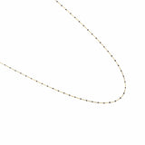 TAI JEWELRY | Gold Vermeil 34" Enamel Beaded Necklace (Black) | Necklace |