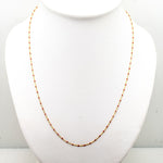TAI JEWELRY Necklace Gold Vermeil 34" Enamel Beaded Necklace (Orange)