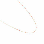 TAI JEWELRY Necklace Gold Vermeil 34" Enamel Beaded Necklace (Orange)