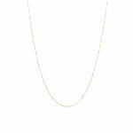 TAI JEWELRY Necklace Gold Vermeil 34" Enamel Beaded Necklace (White)