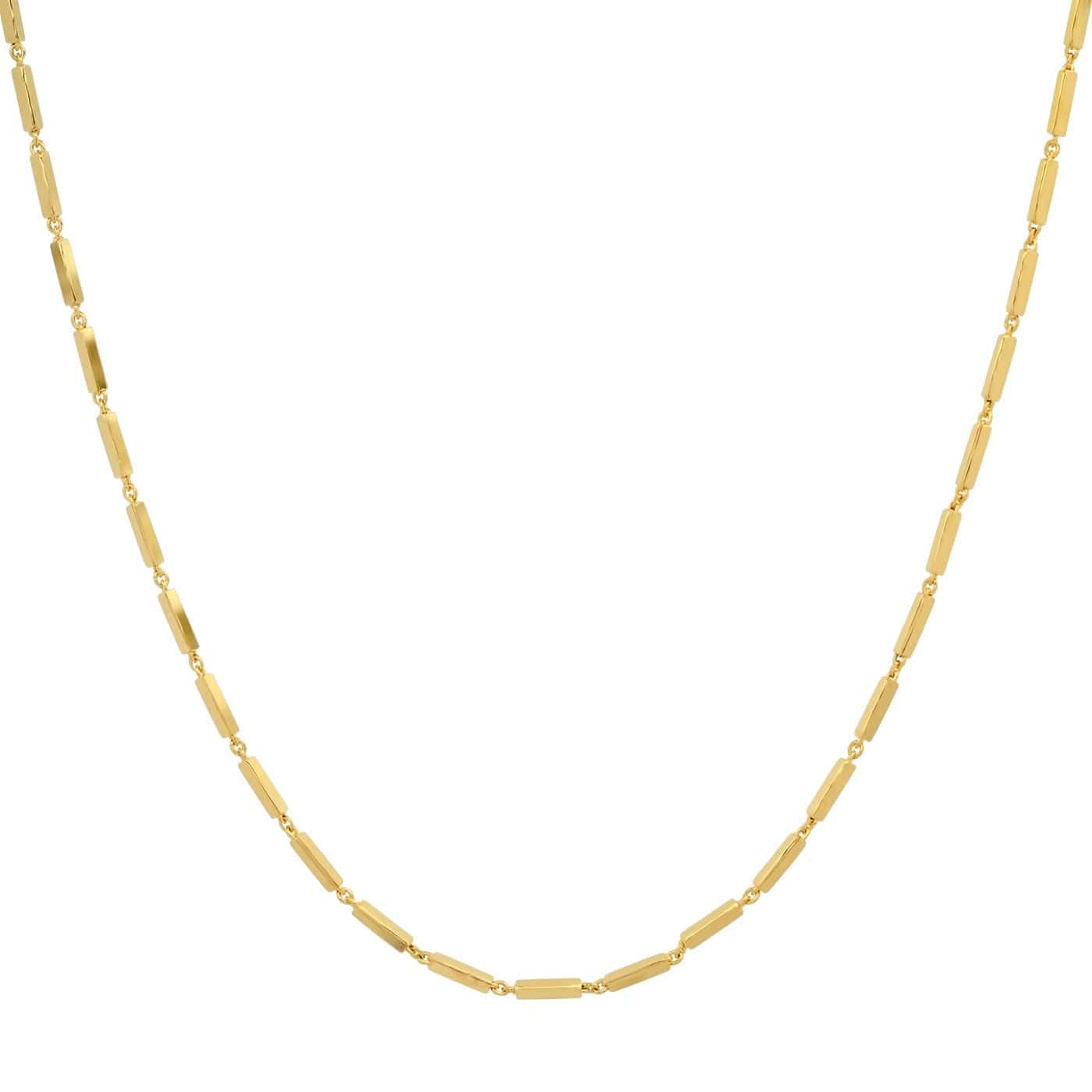 TAI JEWELRY Necklace Gold Vermeil Bar Chain