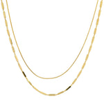 TAI JEWELRY Necklace Gold Vermeil Double Chain Necklace