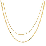 TAI JEWELRY Necklace Gold Vermeil Double Chain Necklace