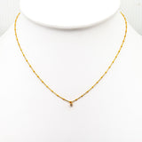 TAI JEWELRY Necklace Gold Vermeil Enamel Necklace With Multiple Cz/Yellow Stones