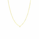 TAI JEWELRY Necklace Gold Vermeil Enamel Necklace With Multiple Cz/Yellow Stones
