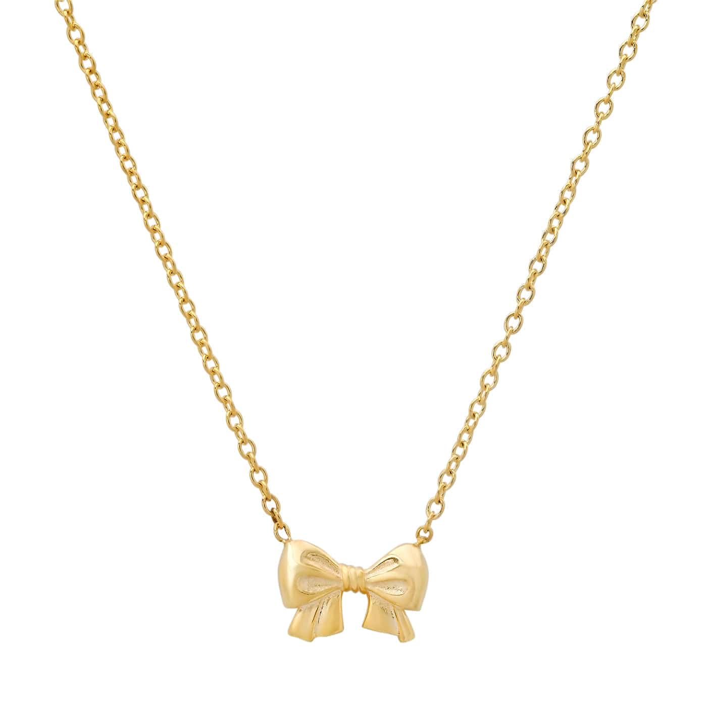 TAI JEWELRY | Golden Bow Pendant Necklace | Necklace |