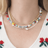 TAI JEWELRY Necklace Handmade Mama Beaded Necklace