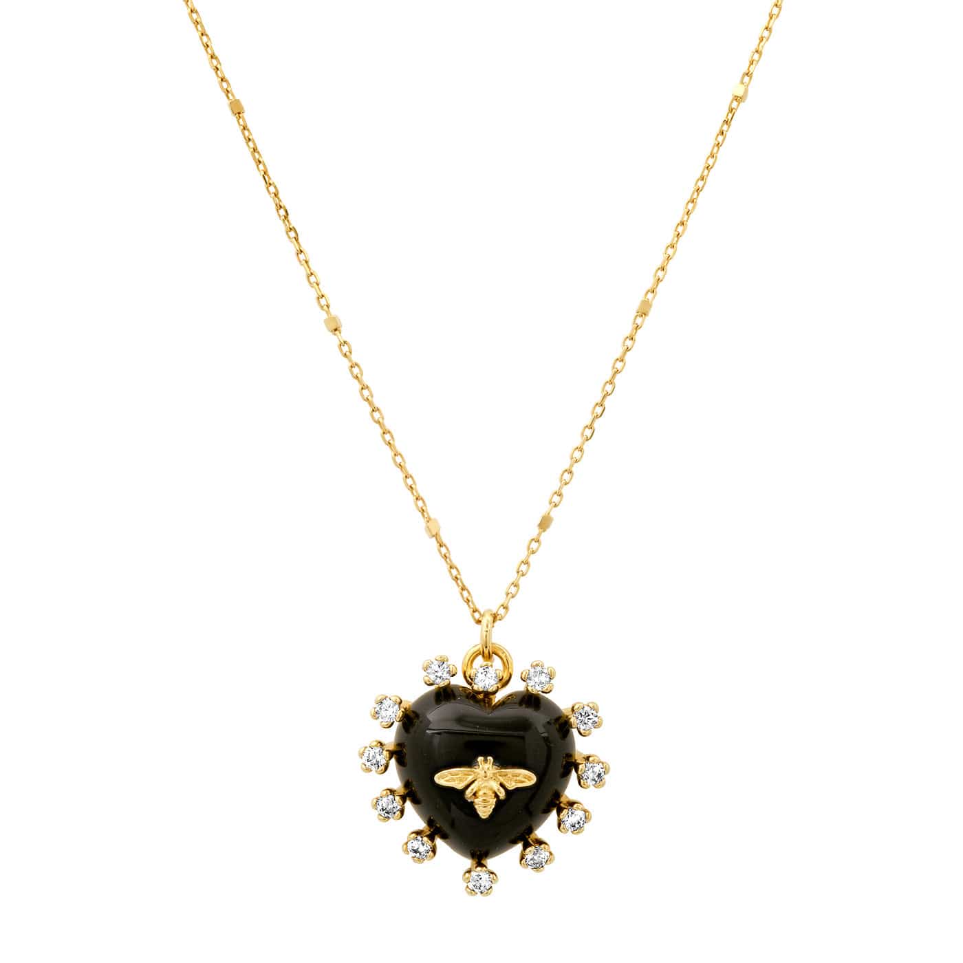 TAI JEWELRY Necklace Heart Bee Necklace