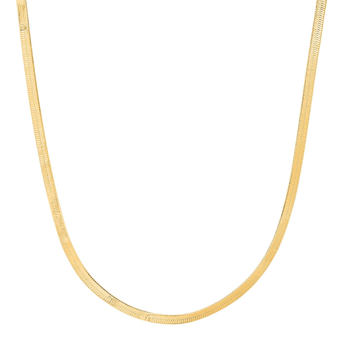 TAI JEWELRY Necklace Gold Herringbone Chain Necklace