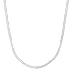TAI JEWELRY Necklace Silver Herringbone Chain Necklace