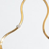 TAI JEWELRY | Herringbone Chain with Pave' Dot Necklace | Necklace |