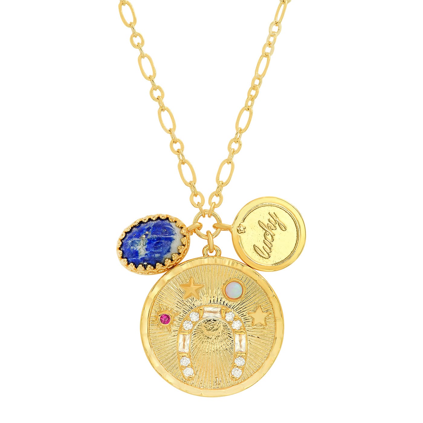 TAI JEWELRY Necklace Lucky Coin Pendant Charm Necklace