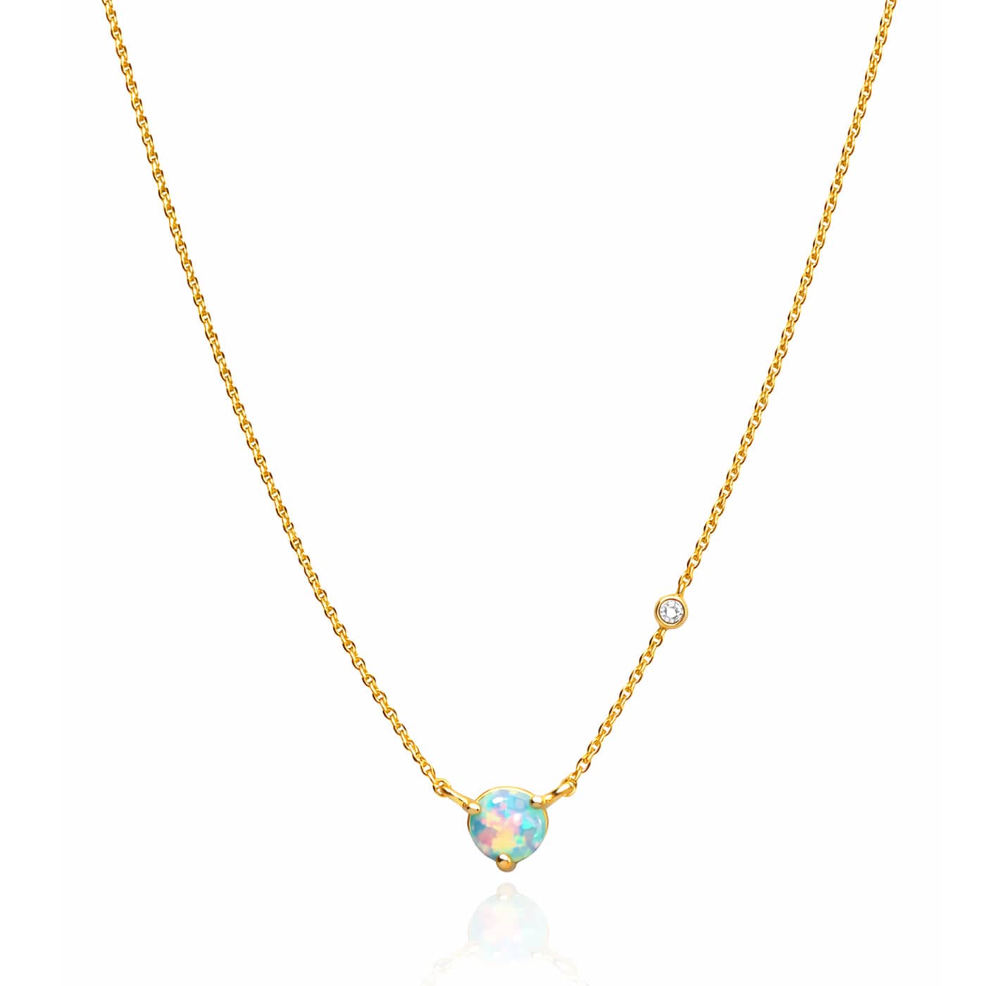 TAI JEWELRY Necklace Mini Opal Pendant Necklace