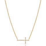 TAI JEWELRY | Minimalist CZ Cross Pendant Necklace | Necklace |