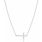TAI JEWELRY | Minimalist CZ Cross Pendant Necklace | Necklace |
