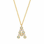 TAI JEWELRY | Opal Glow Monogram Necklace | Necklace |