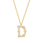 TAI JEWELRY | Opal Glow Monogram Necklace | Necklace |