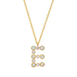 TAI JEWELRY Necklace E Opal Glow Monogram Necklace