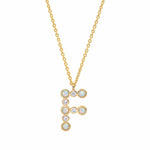 TAI JEWELRY | Opal Glow Monogram Necklace | Necklace |