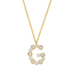 TAI JEWELRY Necklace G Opal Glow Monogram Necklace