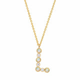 TAI JEWELRY | Opal Glow Monogram Necklace | Necklace |