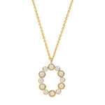 TAI JEWELRY | Opal Glow Monogram Necklace | Necklace |