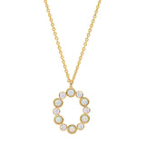 TAI JEWELRY | Opal Glow Monogram Necklace | Necklace |