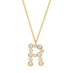 TAI JEWELRY | Opal Glow Monogram Necklace | Necklace |