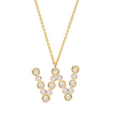 TAI JEWELRY | Opal Glow Monogram Necklace | Necklace |