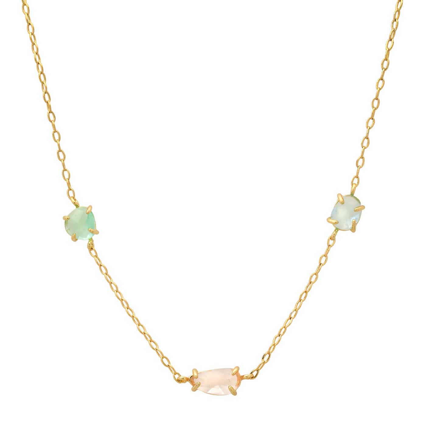 TAI JEWELRY Necklace Pastel Glass Charm Necklace